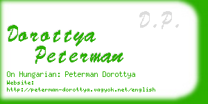 dorottya peterman business card